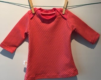 Dress with envelope closure, mt 56, ecological cotton jersey