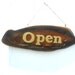 Wood Carving Sign Open Closed Rustic Reclaimed