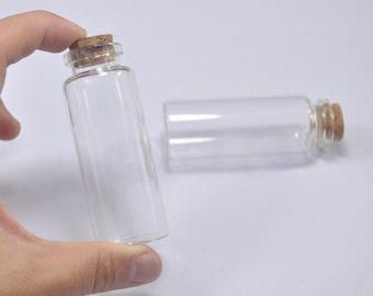40ml bottles,50pcs clear glass bottles with corks 80x30mm