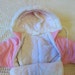 Vintage 80s Pink Bunny Snowsuit Girls Size 1