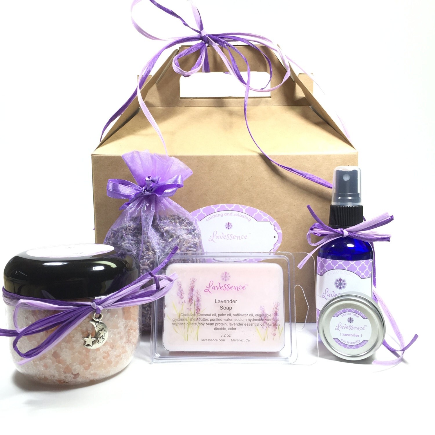 Lavender Gift Set Soak Collection by Lavessence on Etsy