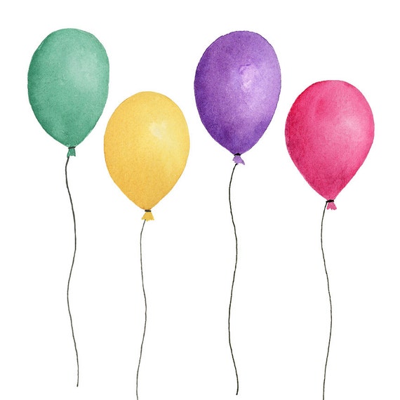 clipart four balloons - photo #28