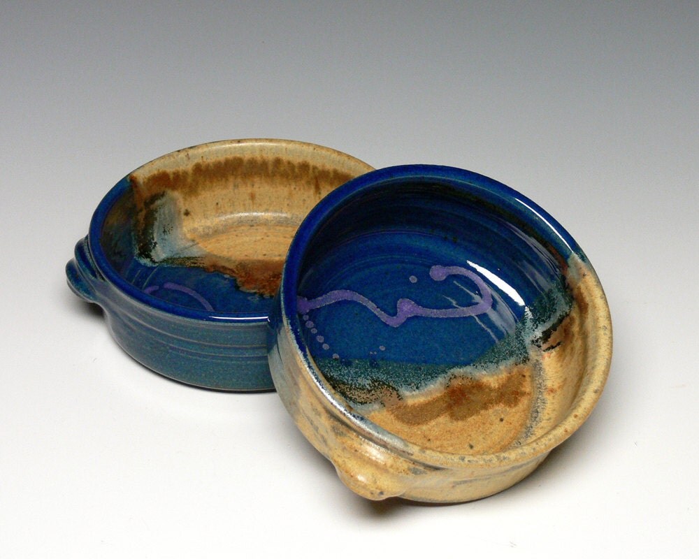 Set of 2 Soup Bowls Pottery Bowls Hand Thrown Dip Bowls