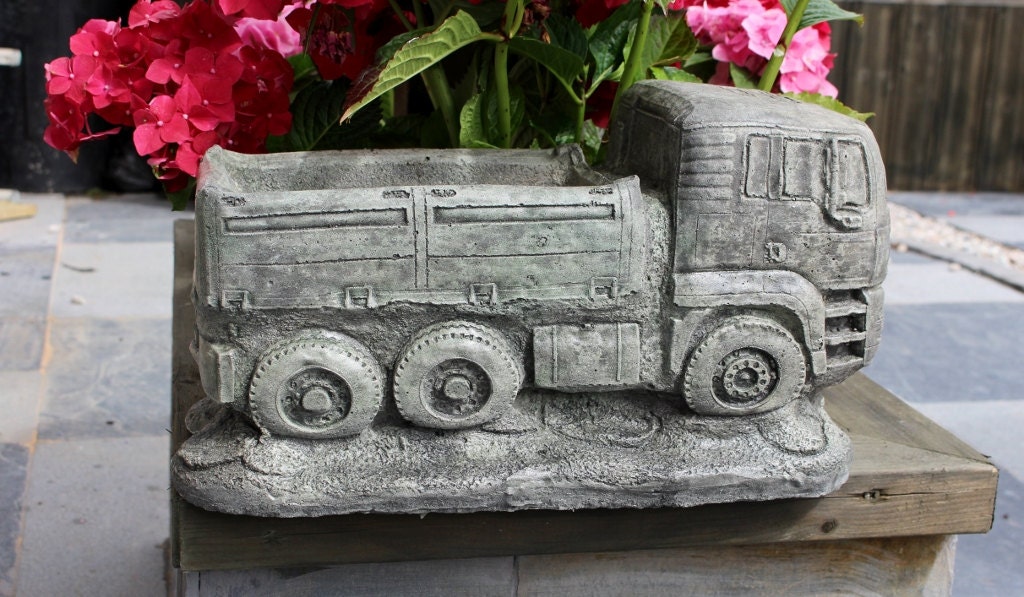 Truck Stone Garden Planter Lorry Flower Pot Made in