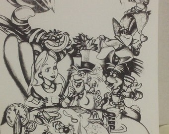 Alice In Wonderland , Decor , Retro , Original Characters , Mad Hatter , Queen