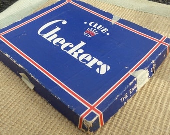 Vintage Club Checkers Embossing Co. - Art Deco Box