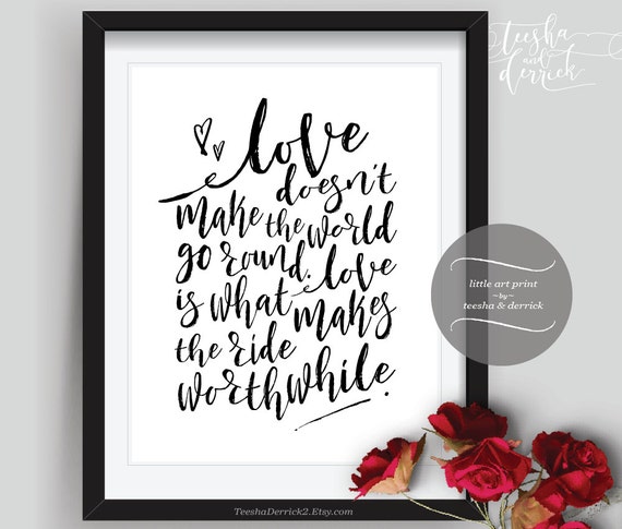 Items similar to Instant download Printable romantic love quote, in ...