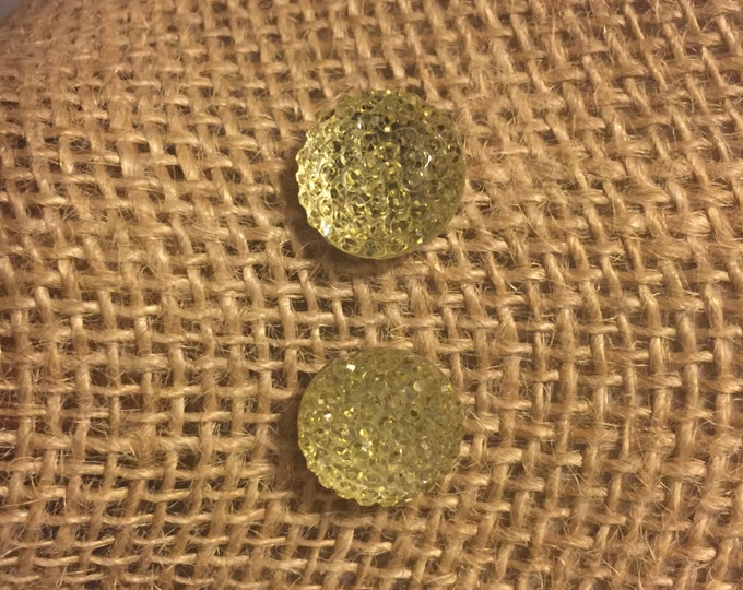 Gold Sparkle stud earrings