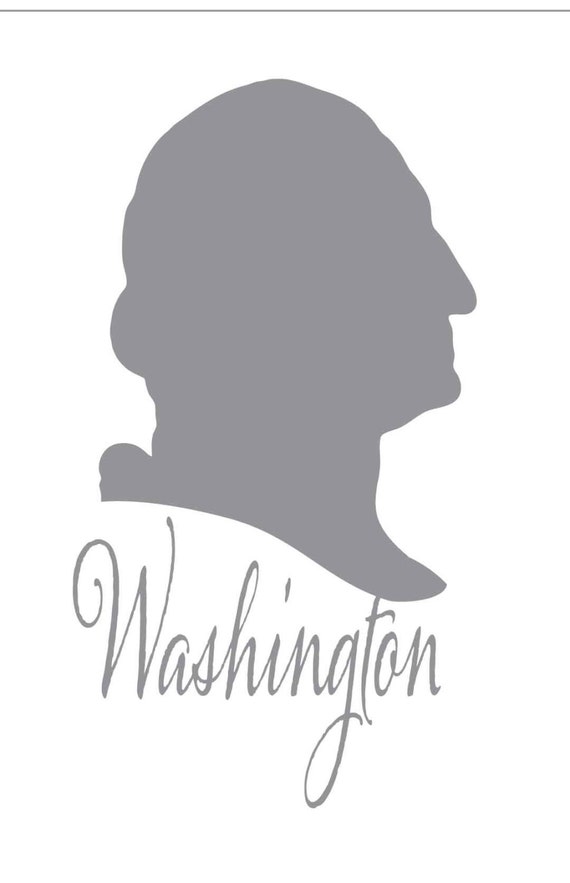 President Silhouette Reusable Laser Cut by PearlDesignStudio