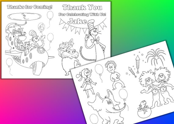  Dr  Seuss  Thank you coloring  pages  PDF  file