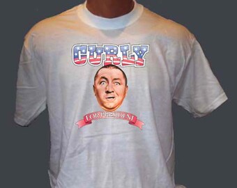 curly for president t shirt