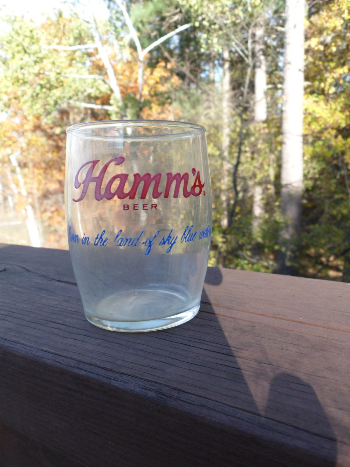 vintage hamms beer glasses