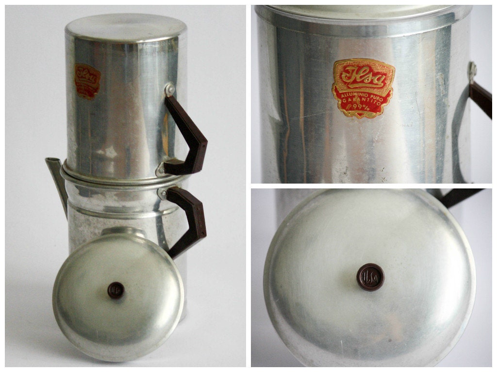 Ilsa Vintage Aluminium Neapolitan Coffee Maker / by DoubleRandC