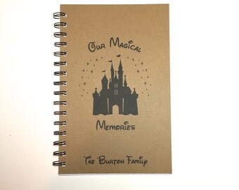 Disney Autograph Book, Disney Memory Book, Castle, Disney Memories, Disney Journal, Personalized, Notebook, Journal, Disney Vacation, Kids