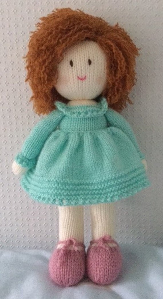 Hand knitted doll