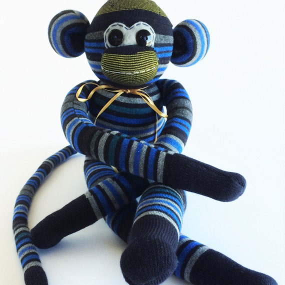 blue sock monkey