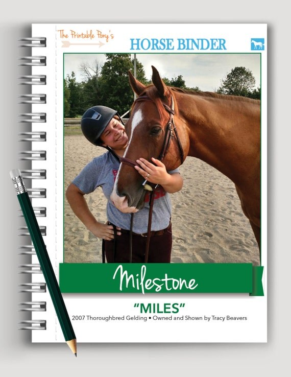 COMPLETE Printable Horse Binder by PrintablePony on Etsy