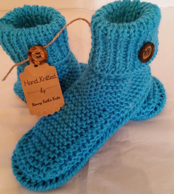 Items similar to Knitted Slipper Socks 2 In 1, House Socks,Guest