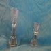 HOUR GLASS Shaped Small Shot Type Glasses Clear