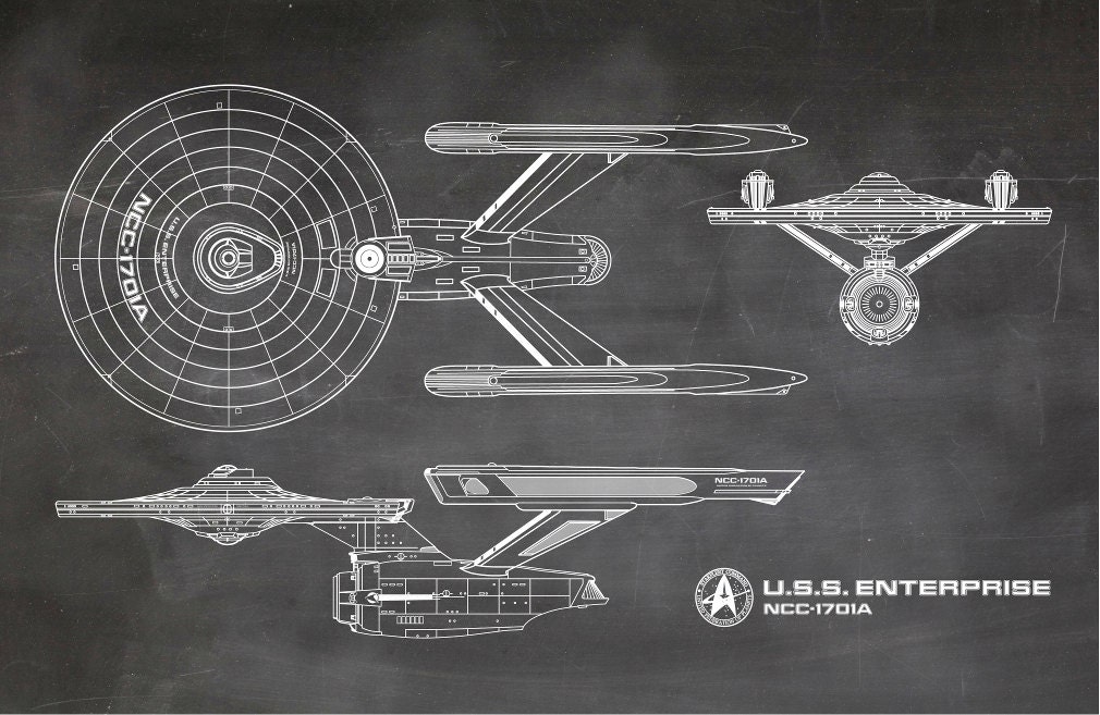 Star Trek Enterprise Blueprint Art of USS Enterprise