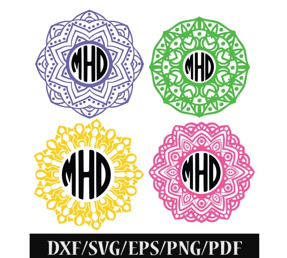 Free Free 166 Mandala Flower Monogram Svg SVG PNG EPS DXF File