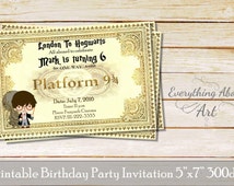 Artículos populares para harry potter ticket en Etsy