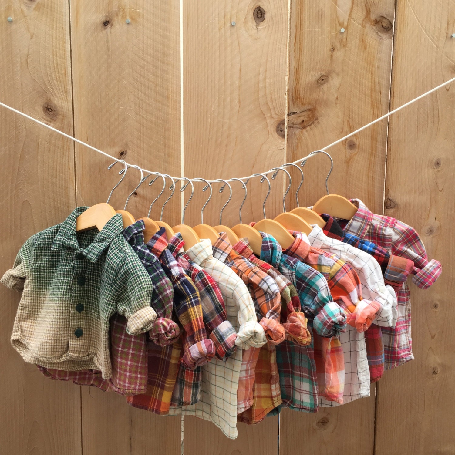3m Baby Flannel Shirt Vintage Flannels boy girl by RestoredRose
