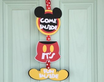 Items similar to Mickey Mouse Clubhouse Door Sign- 