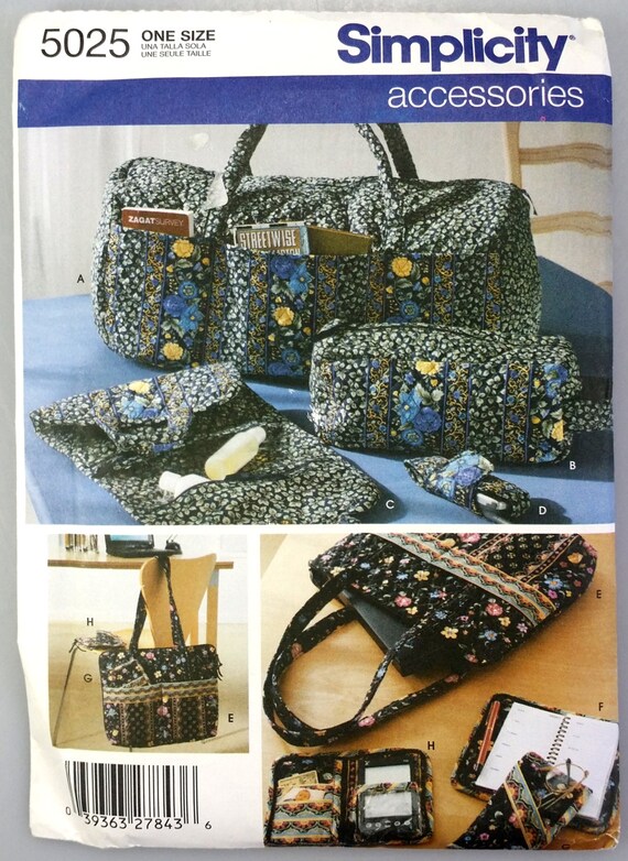 Simplicity Accessories Sewing Pattern Purses Bags 5025