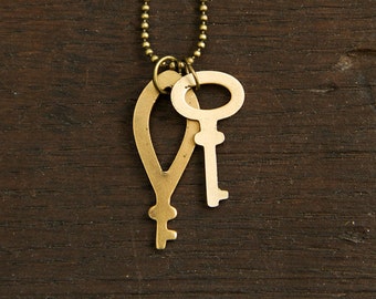 Vintage Industrial Key Necklace "Senta"