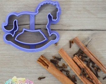 Rocking horse cookie cutter, horse cookie cutter, custom cookie cutter, birthday set cookie cutter, party cookie cutter, pony cookie cutter