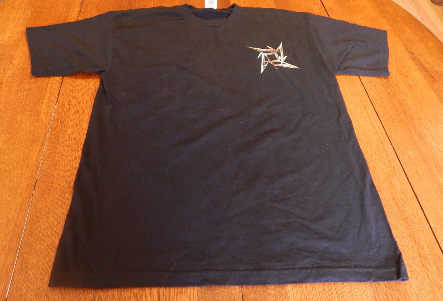 metallica ninja star shirt