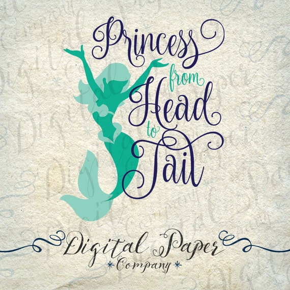 Download Items similar to Little Mermaid Princess From Head to Tail ...