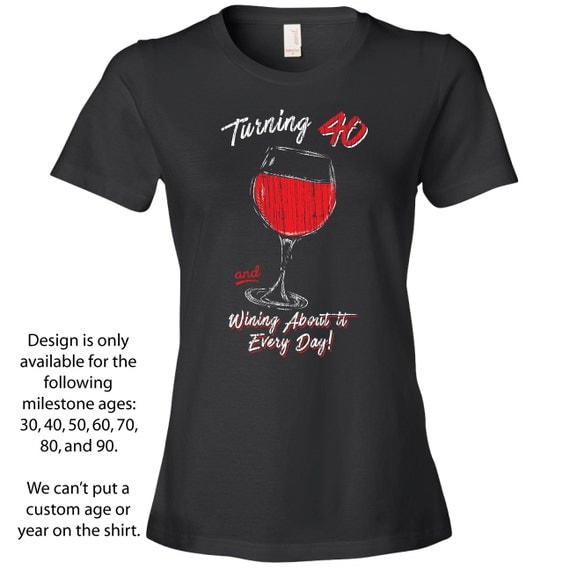 women's 40th birthday shirts