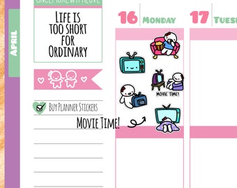 Munchkins - TV Show and Movie Time Planner Stickers (M136)