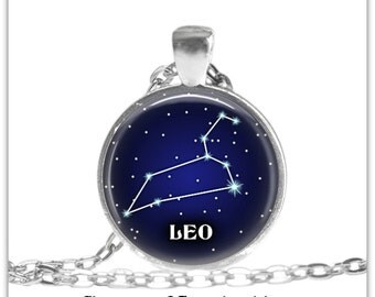 Leo Constellation Necklace Leo Zodiac jewelry Constellation jewelry Leo Zodiac Pendant Necklace Leo keyfob Leo Zodiac Keychain