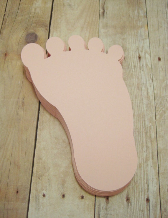 Download Baby Footprint Cutouts-Baby Shower Advice Cards-Pink ...