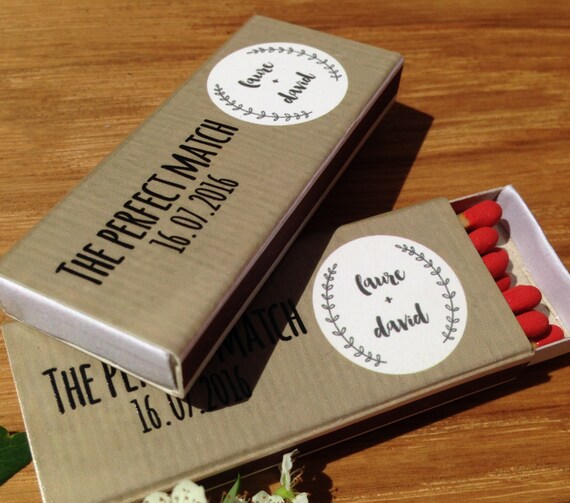 50 Custom Matchboxes Personalized Matchbox Photo Matchbox