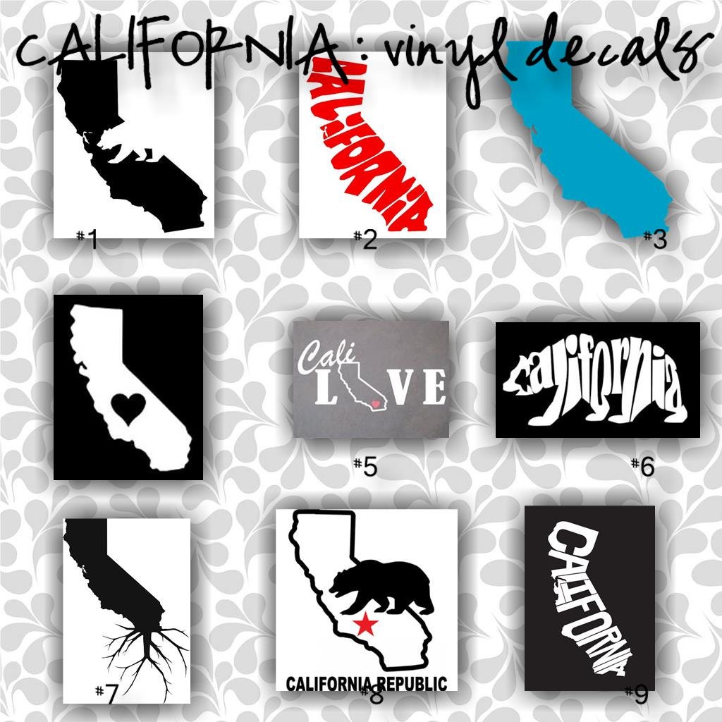 CALIFORNIA vinyl decals 19 car window by CreativeStudio805