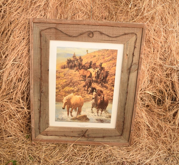 11 x 14 Rustic Western Wood Picture Frame