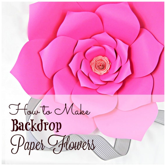 Giant Paper Flowers Pattern Templates Tutorials Large Paper Flowers 