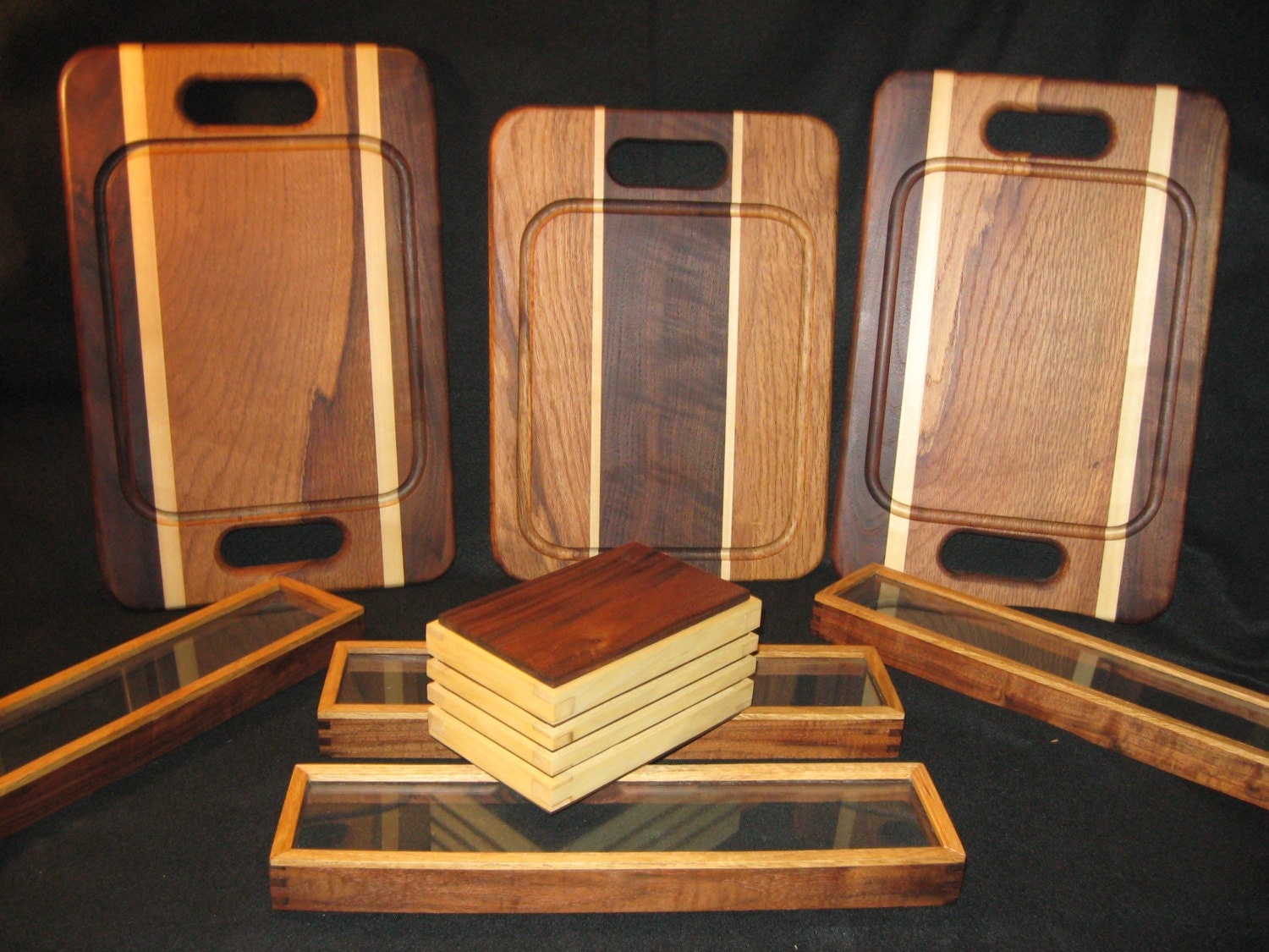 Hand crafted Wood Cutting BoardWall Hanger Included