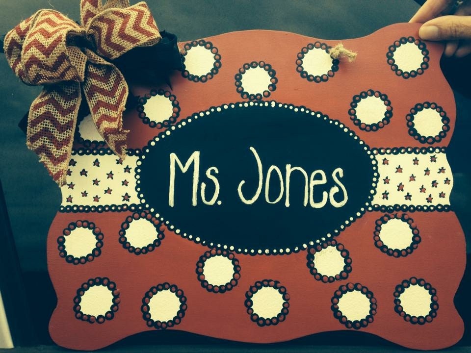 Personalized Door Hanger for Teacher