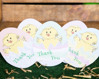 DIY Easter card - Surprise Eggs Thank you card - PDF Printable -