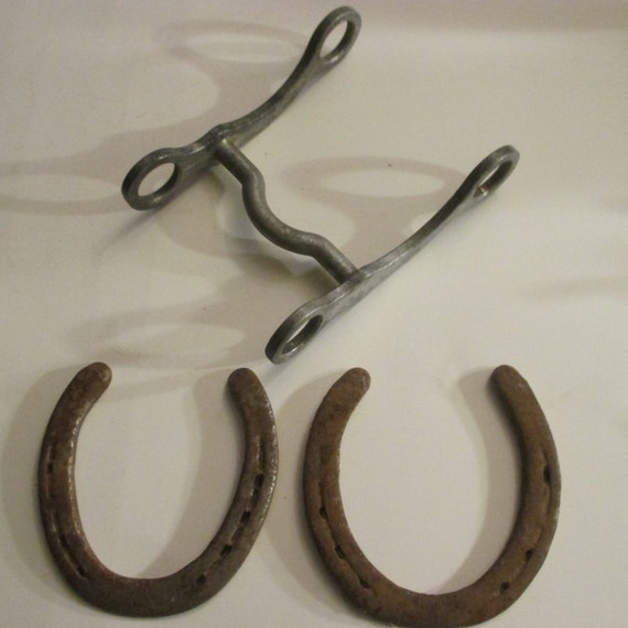 Horse Bridle Bit Small Vintage AND Two Lucky