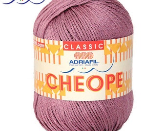 Italian Yarn Adriafil Cheope 50 gram (1.76 ounces) - Cotton Yarn - Summer Yarn - Knitting Yarn - Crochet Yarn - Natural yarn