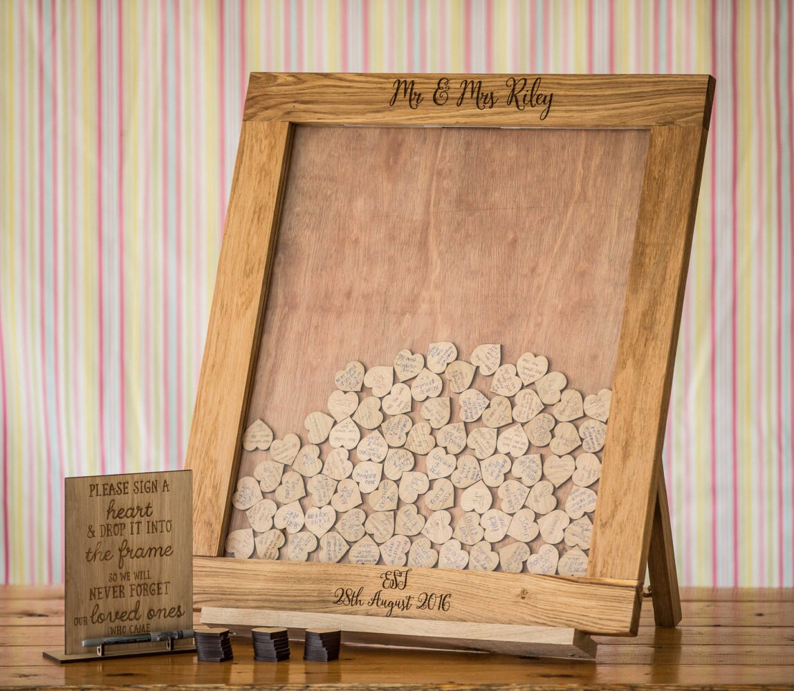 Wedding Guestbook Dropbox Wooden Guestbook Guest book