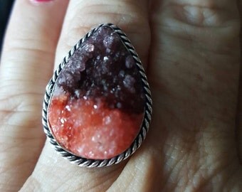 Druzy Ring - size 9.75!