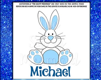 Download Easter Bunny SVG file Split Easter Bunny Name by ...