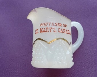Souvenir Pitcher of St. Mary's Canada .. Ontario , Nova Scotia , Alberta , University , College
